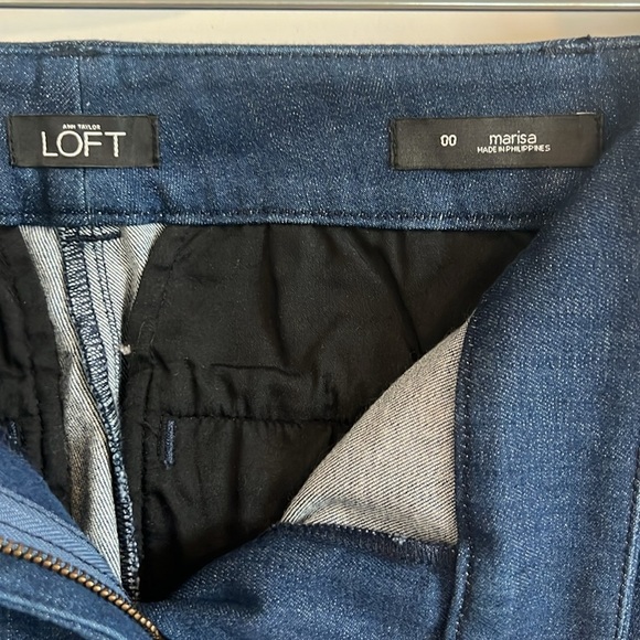 LOFT Women’s Dark Blue Denim Pant Marisa 24/00 - Picture 6 of 8
